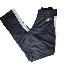 Nike XS Womens Black Track Pants With White Stripes Straight Leg Gym Training